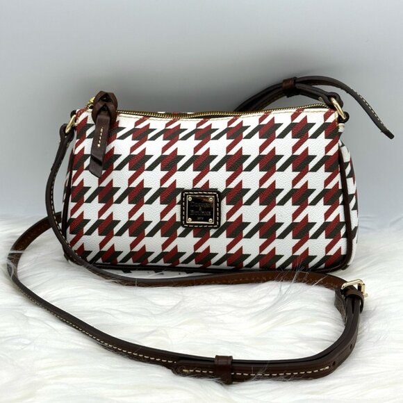 NWOT Dooney & Bourke Lexi Slim Brick Houndstooth Crossbody - Picture 3 of 16